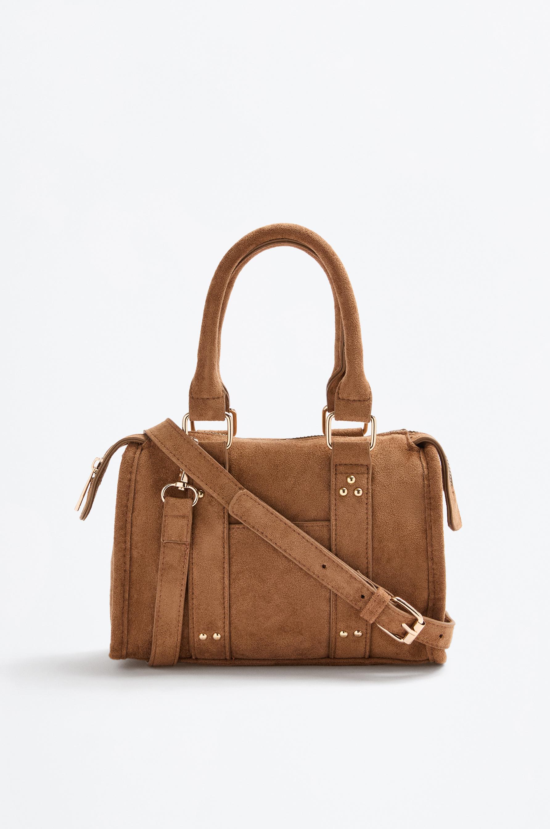 Bolso bandolera tachas efecto ante