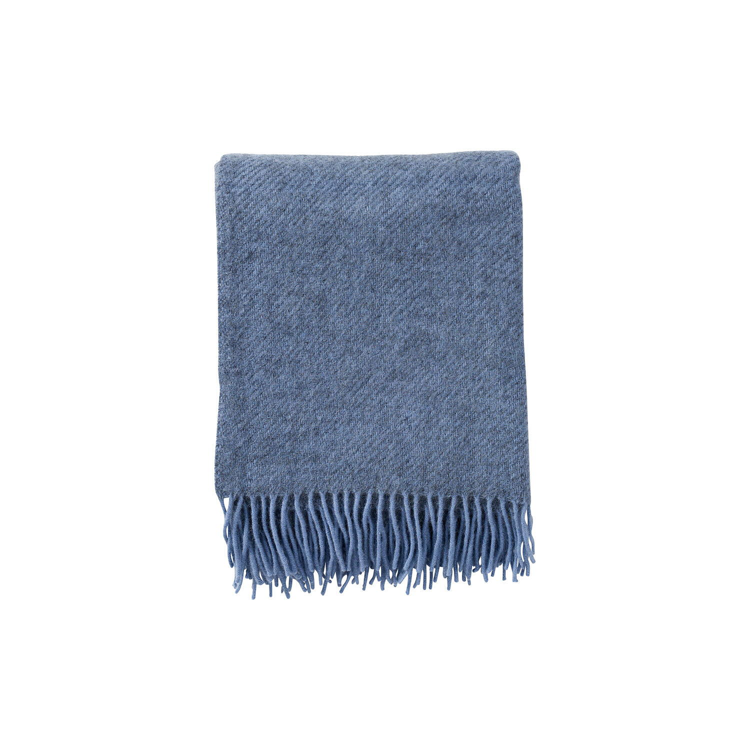 Gotland uld plaid, infinity blue