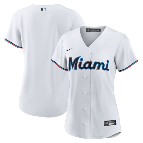 Miami Marlins Nike Women's Replica Team Jersey - White
