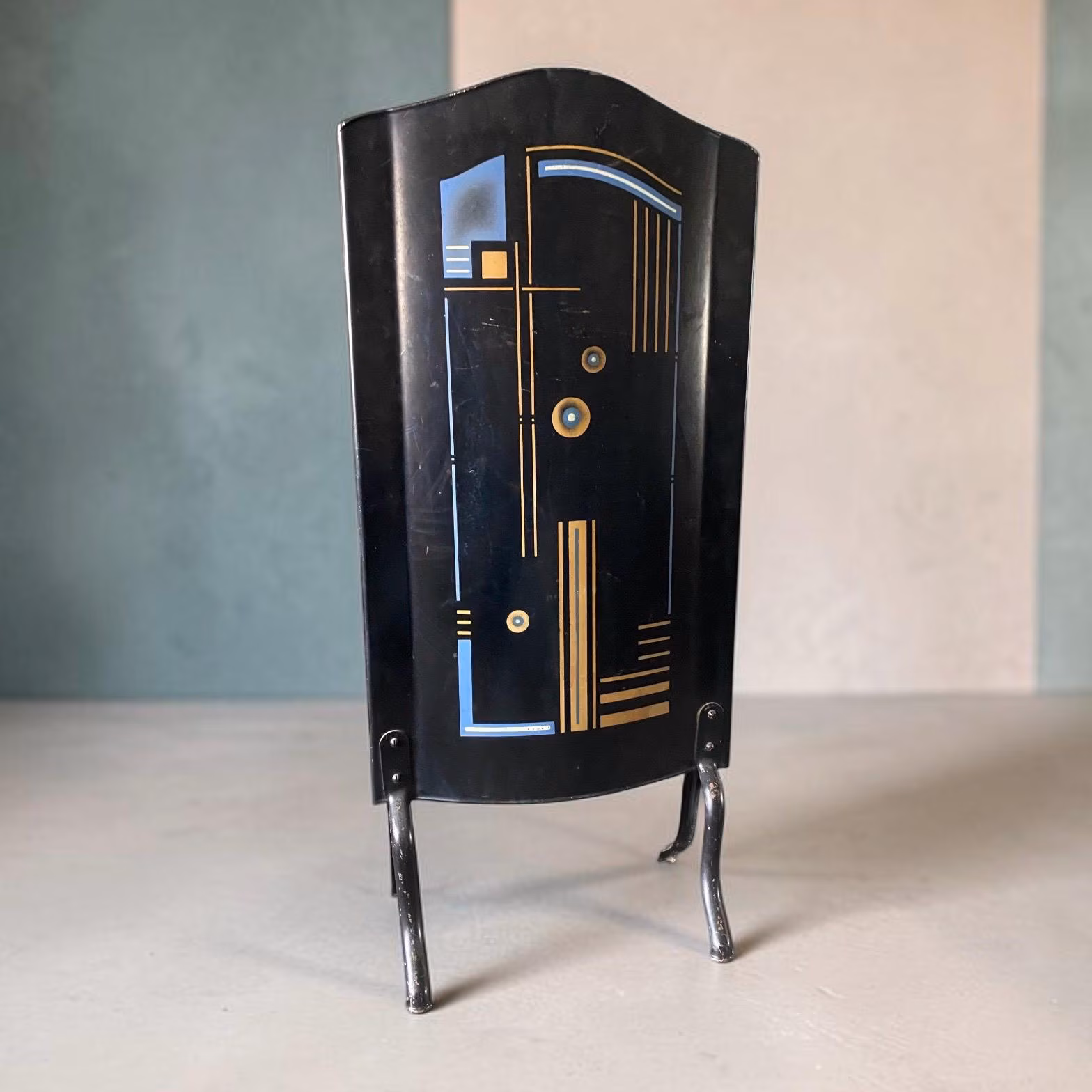 Art Deco fire screen - Enamel - Early 20th century - 1930's - Bauhaus - Marked - Germany