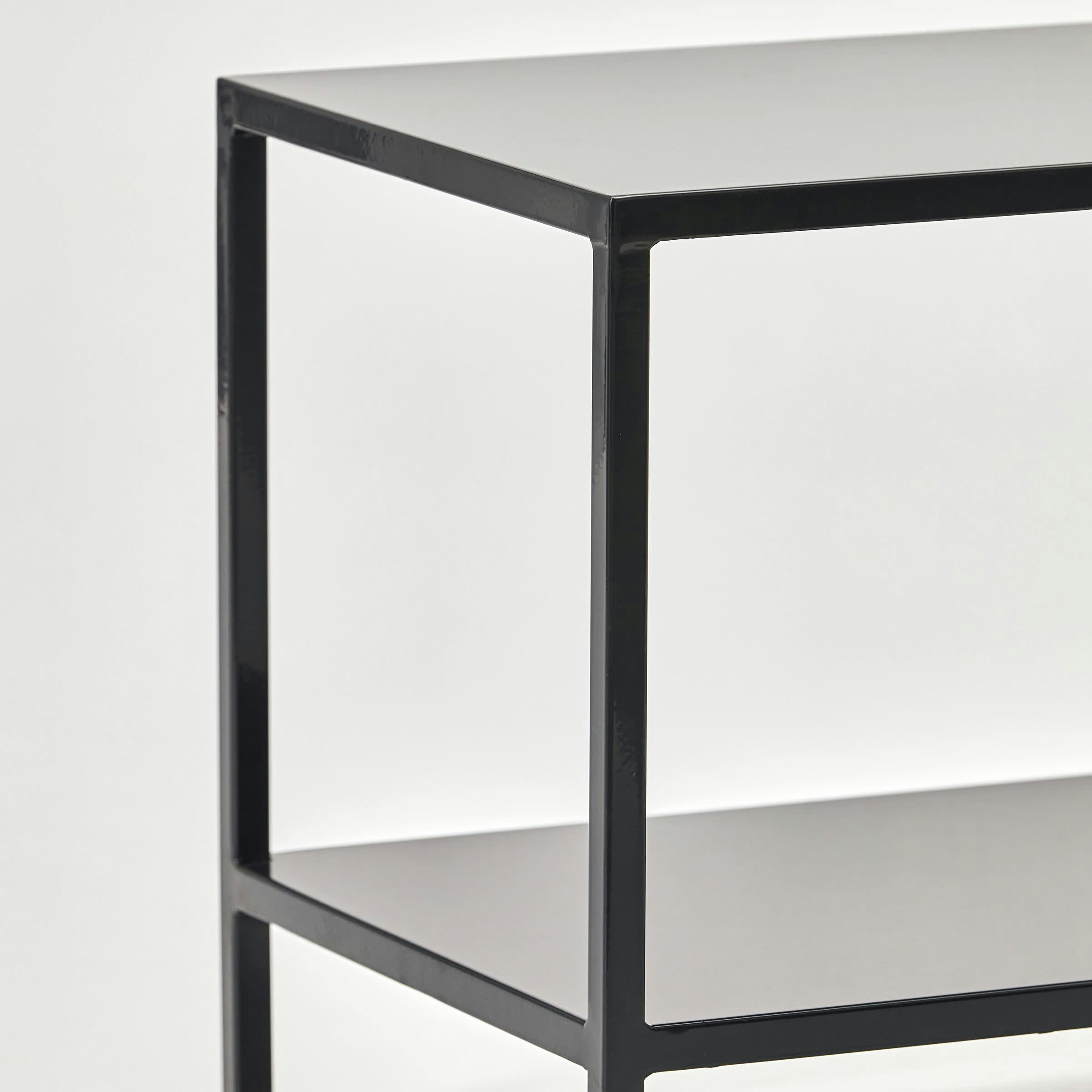 FARI - Table basse rectangulaire en acier noir