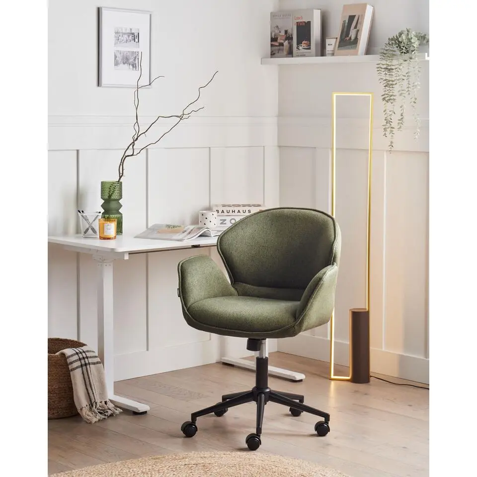 BELMAR - Bureaustoel - Groen - Polyester