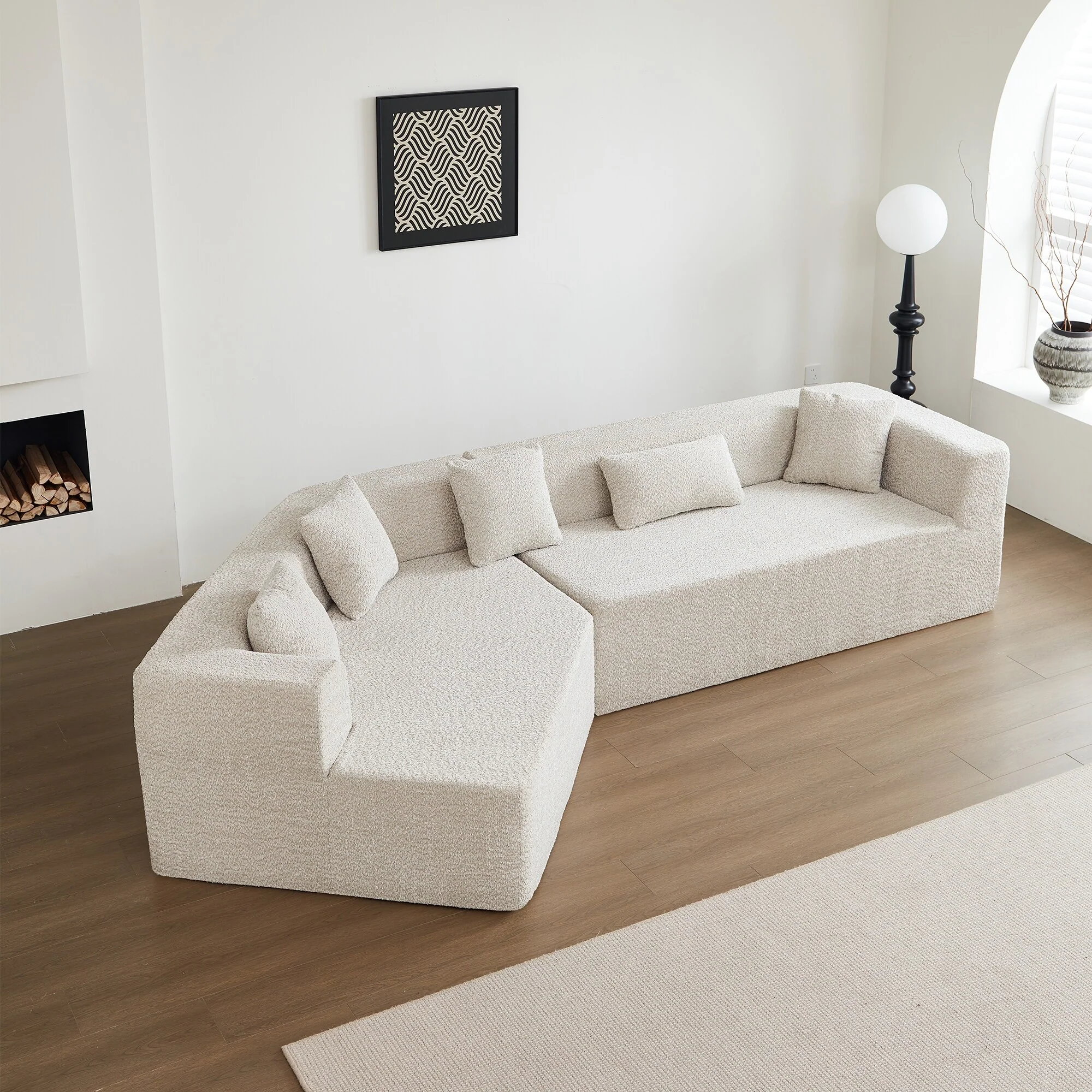 Modern Minimalist Sofa With Deep Seat