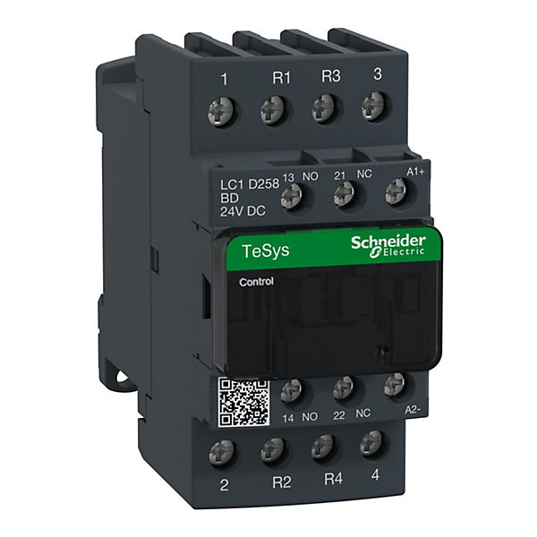 Lc1d258bd Schneider - Contacteur Tétrapolaire - 2no 2nf - 40a - Bobine 24vcc - Vis