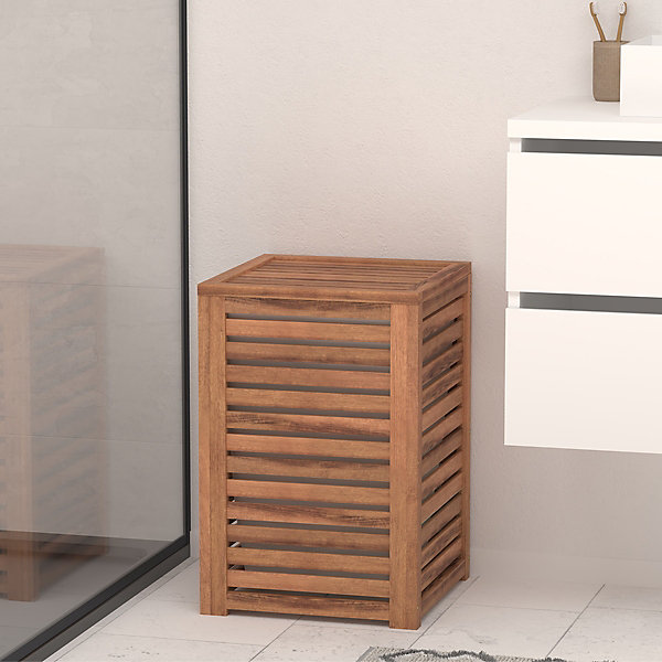 Panier à linge Blackacia 65L en acacia - Marron- 5five