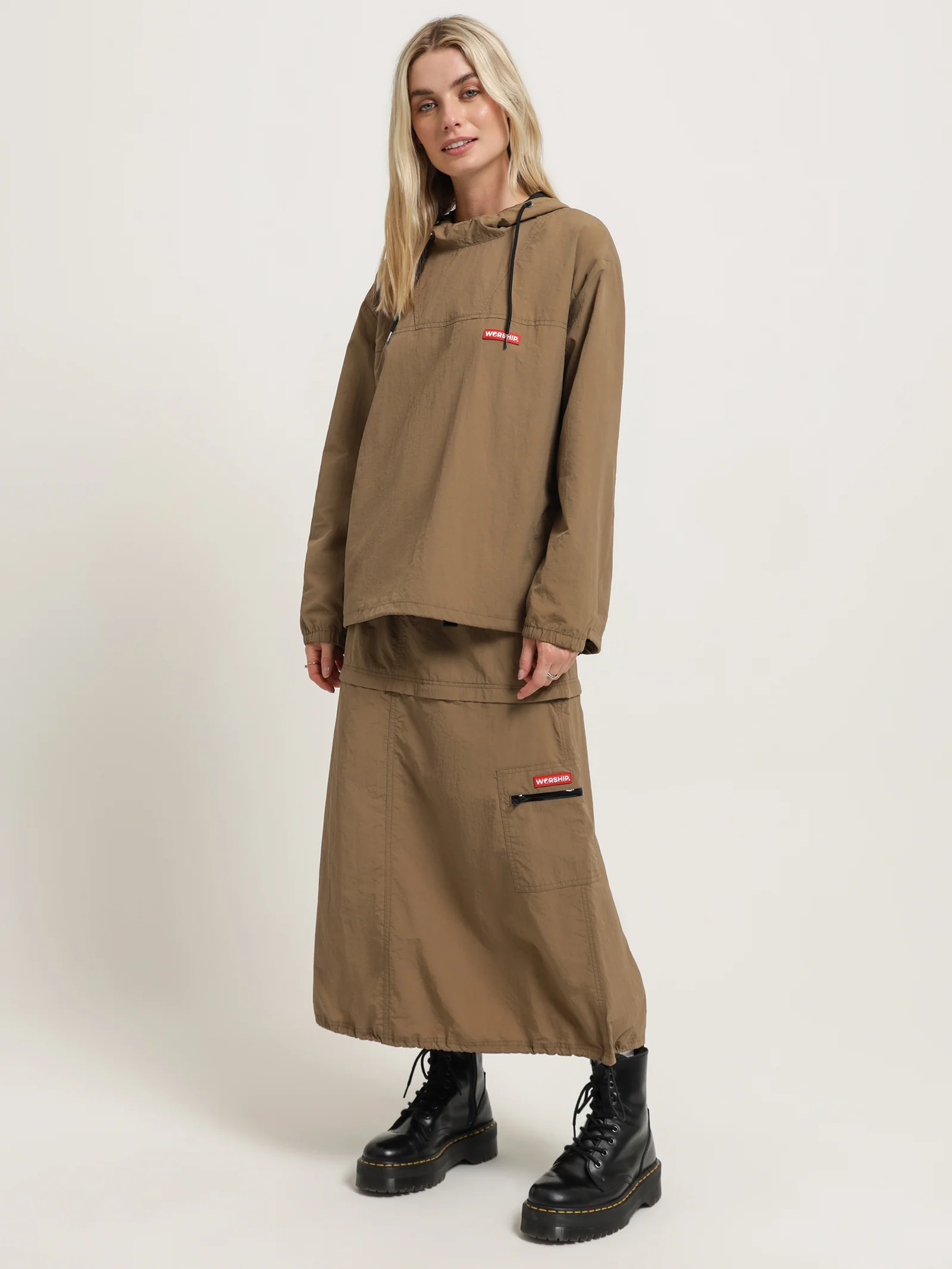 Nylon Pullover Jacket