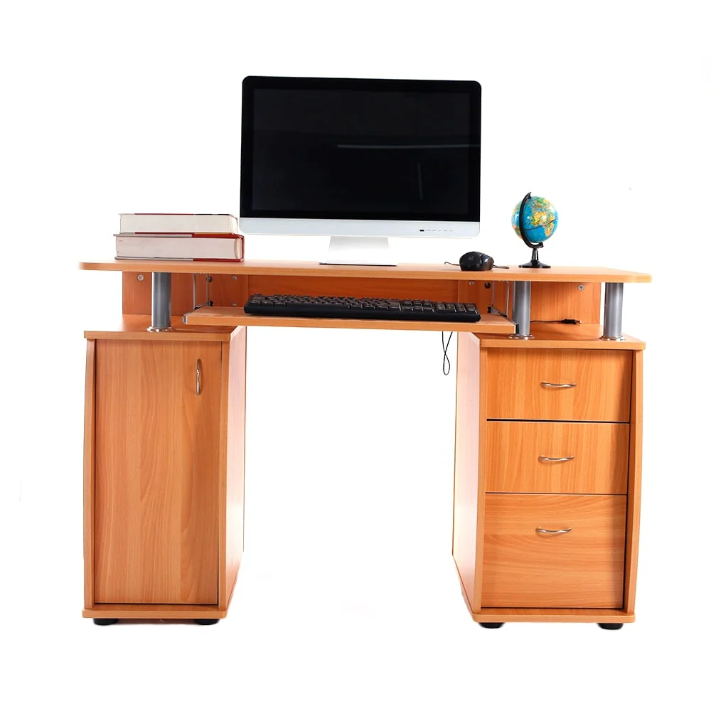 45 MDF Computer Desk Home/Office Workstation with 3pcs Drawers