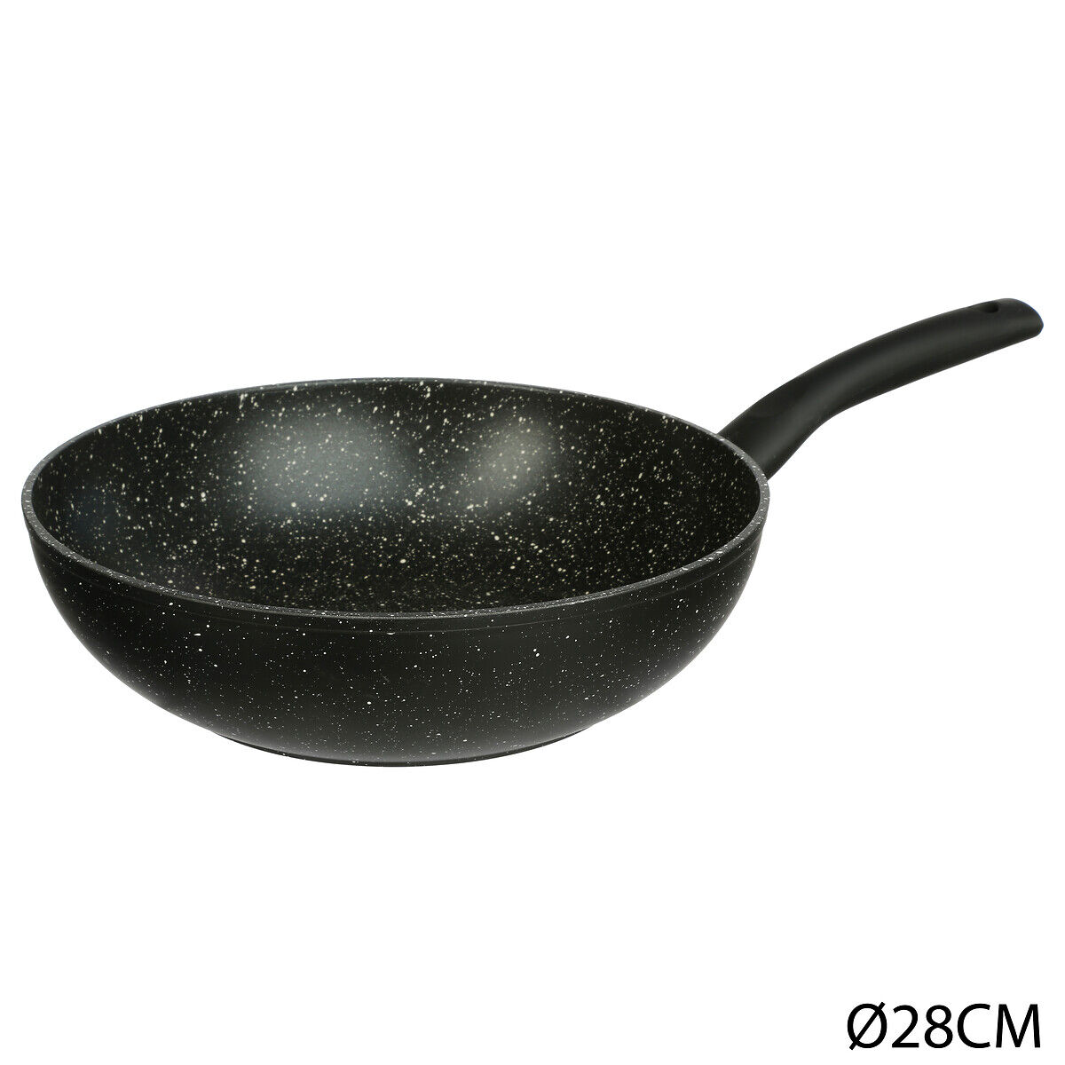 Wok de alumínio efeito pedra CARACT&Egrave;RE 28cm