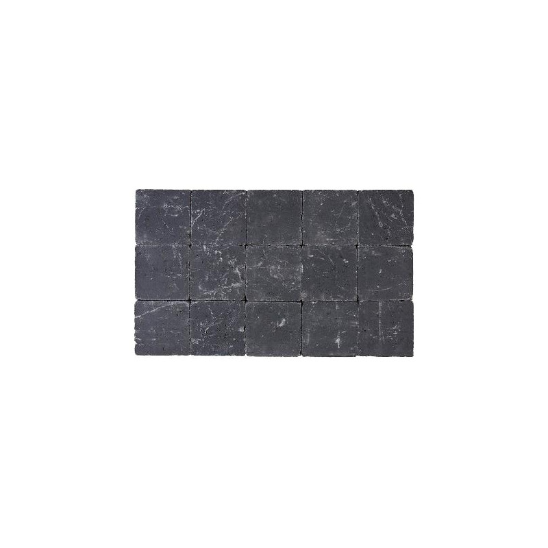 Palette 630 Pavés noirs tambourinés Cylindre 15 x 15 x 4 cm