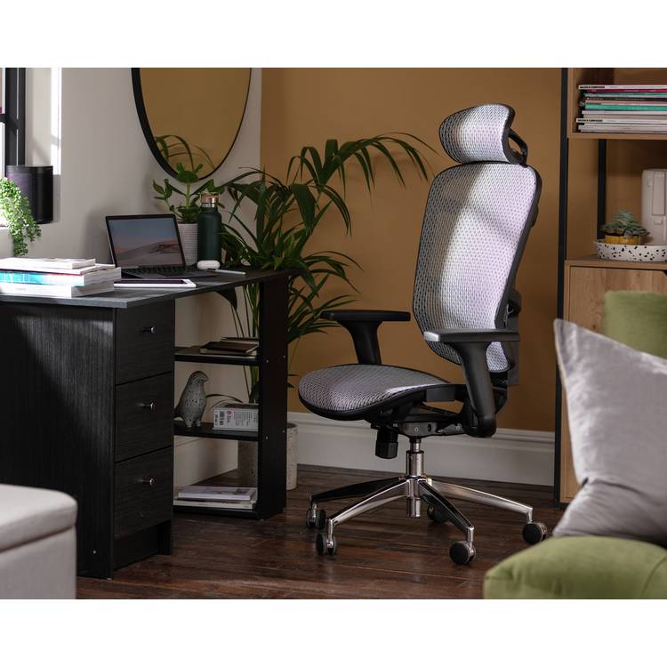 Habitat Mesh Office Chair - Grey