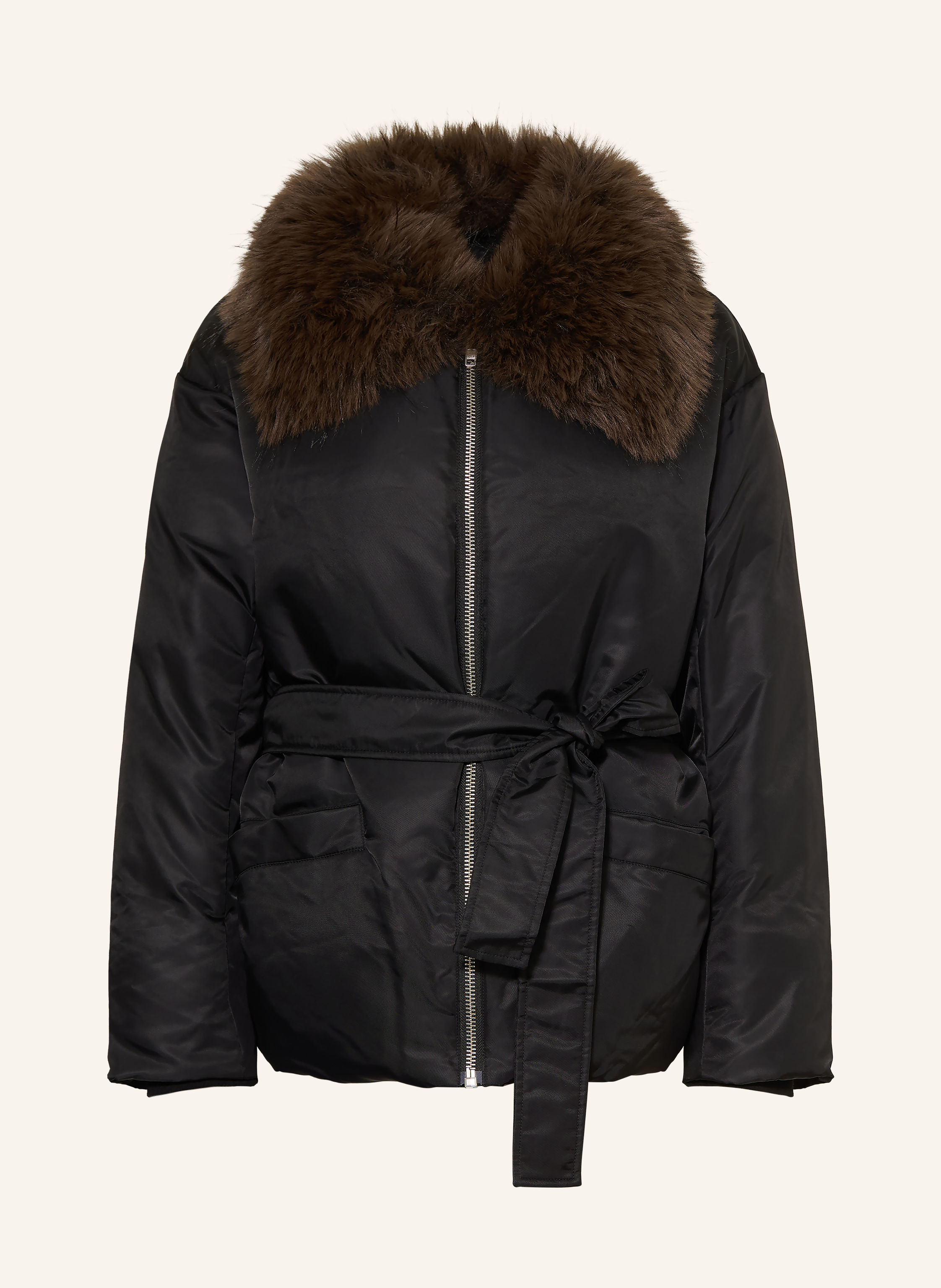STAND STUDIO Blouson CELESTE mit abnehmbarem Kunstfell-Kragen
