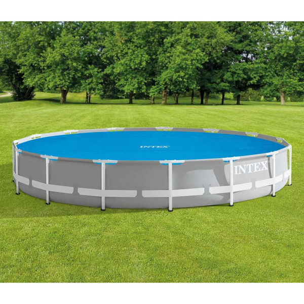 Plandeka solarna do basenu Niebieski 448 cm Polietylen INTEX
