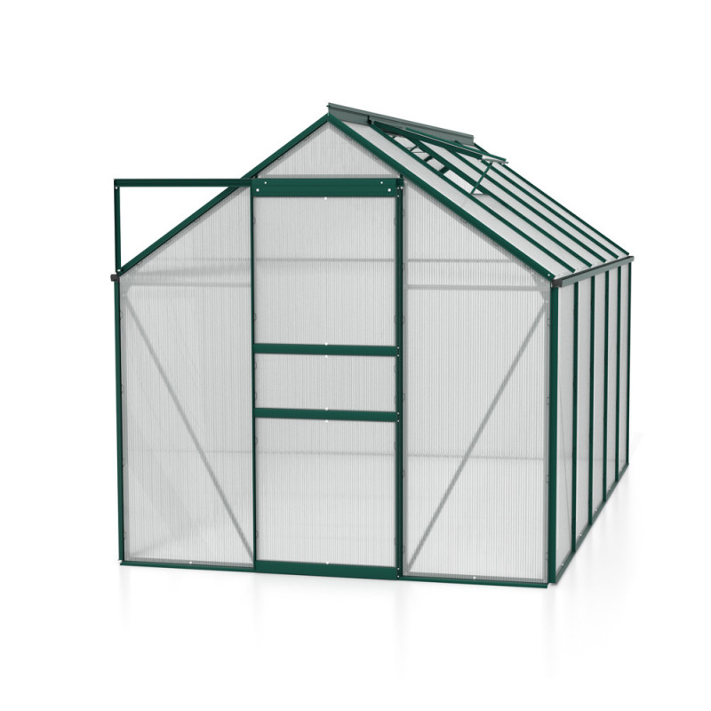 Serre en polycarbonate Venus verte 6,2 m² VITAVIA