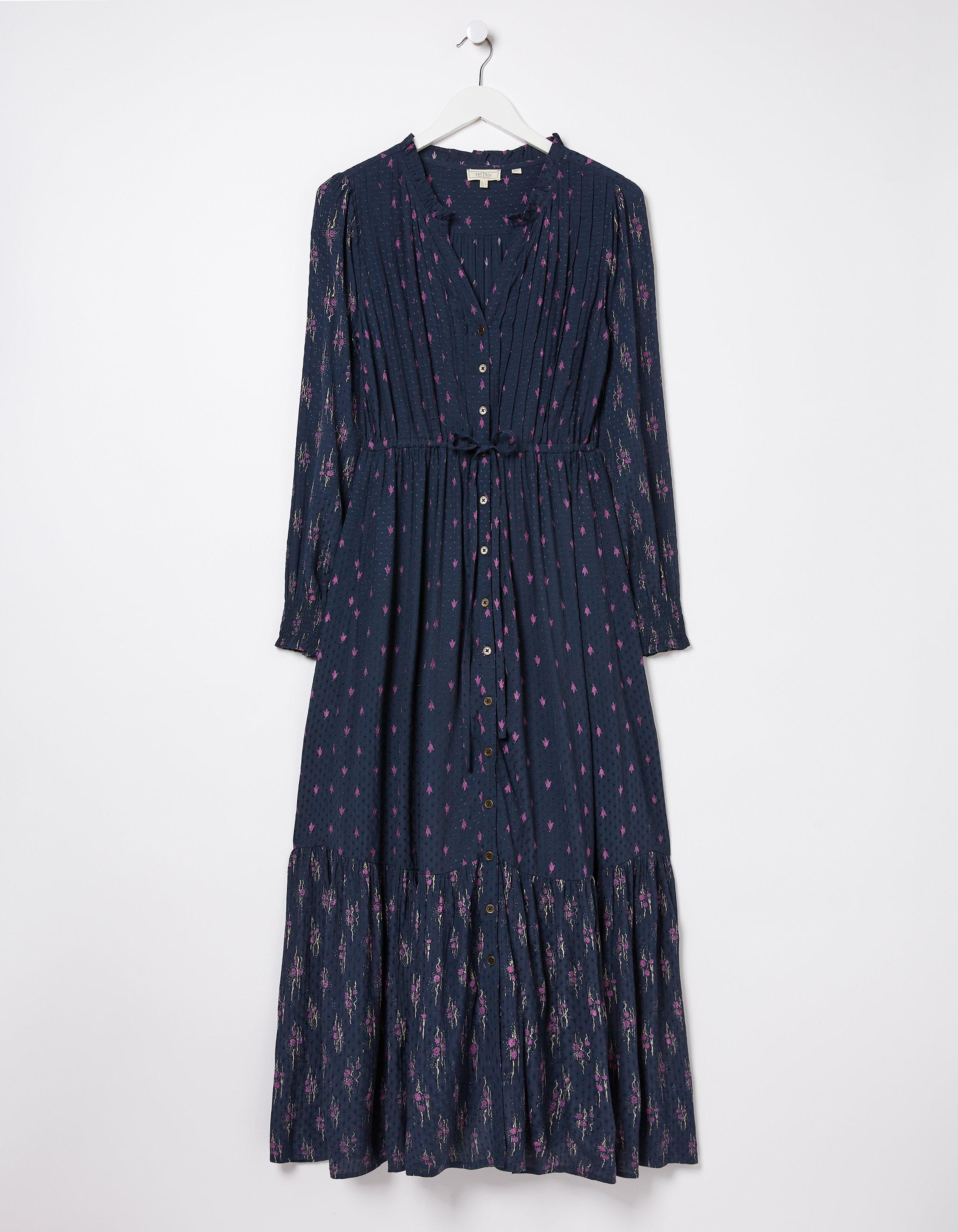 Jolene Ink Ditsy Maxi Dress