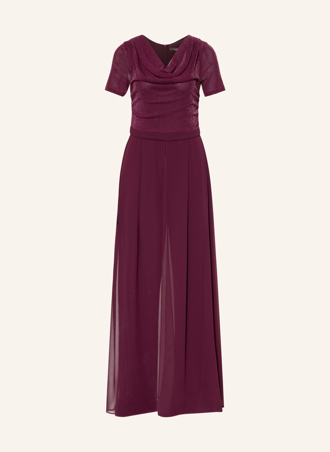 Vera Mont Jumpsuit im Materialmix mit Glitzegarn