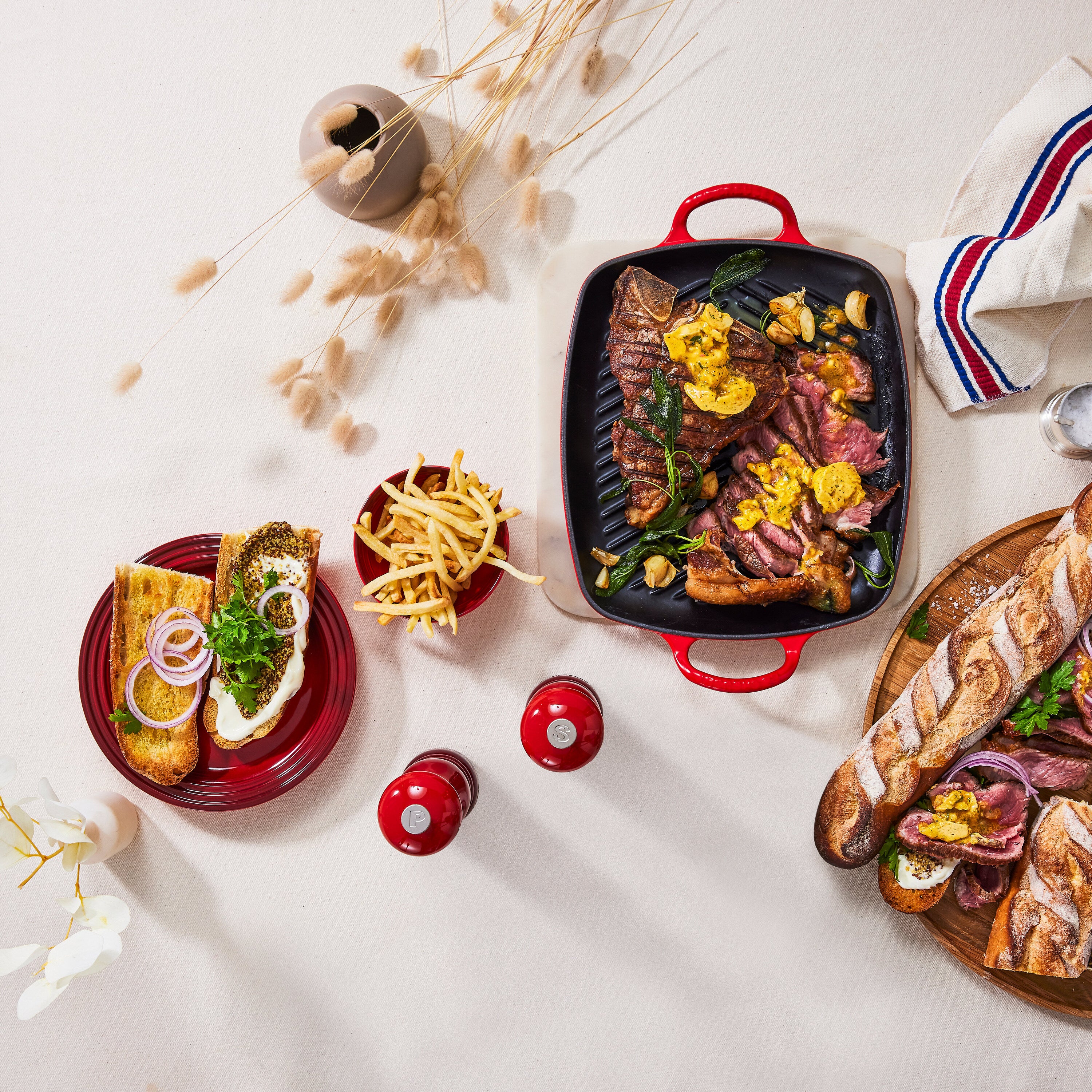 Le Creuset Gietijzeren Grillplaat 30 cm