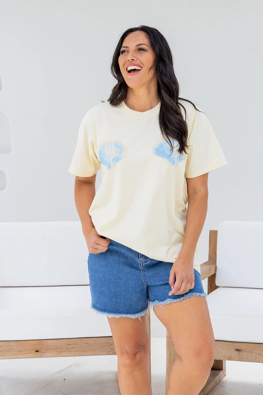 Zadi Relaxed Tee in Shells
