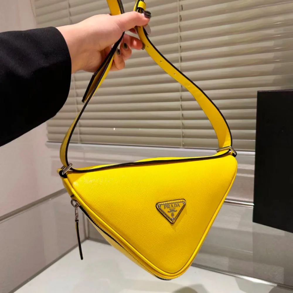Prada Saffiano Triangle Waist Bag