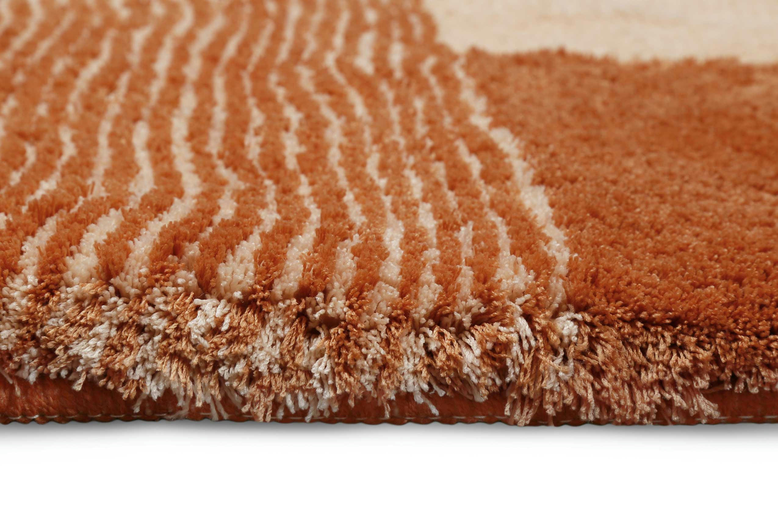 SAN PIERO - Tapis de bain microfibre très doux motif terracotta 55x65