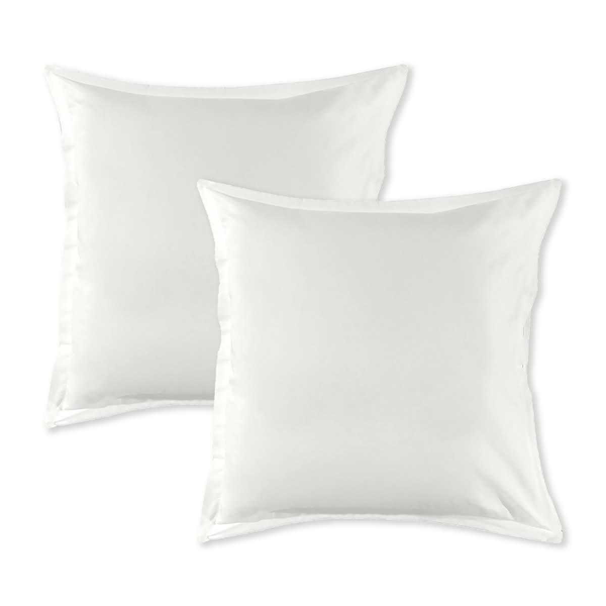 COTON UNIS - Lot de 2 taies d