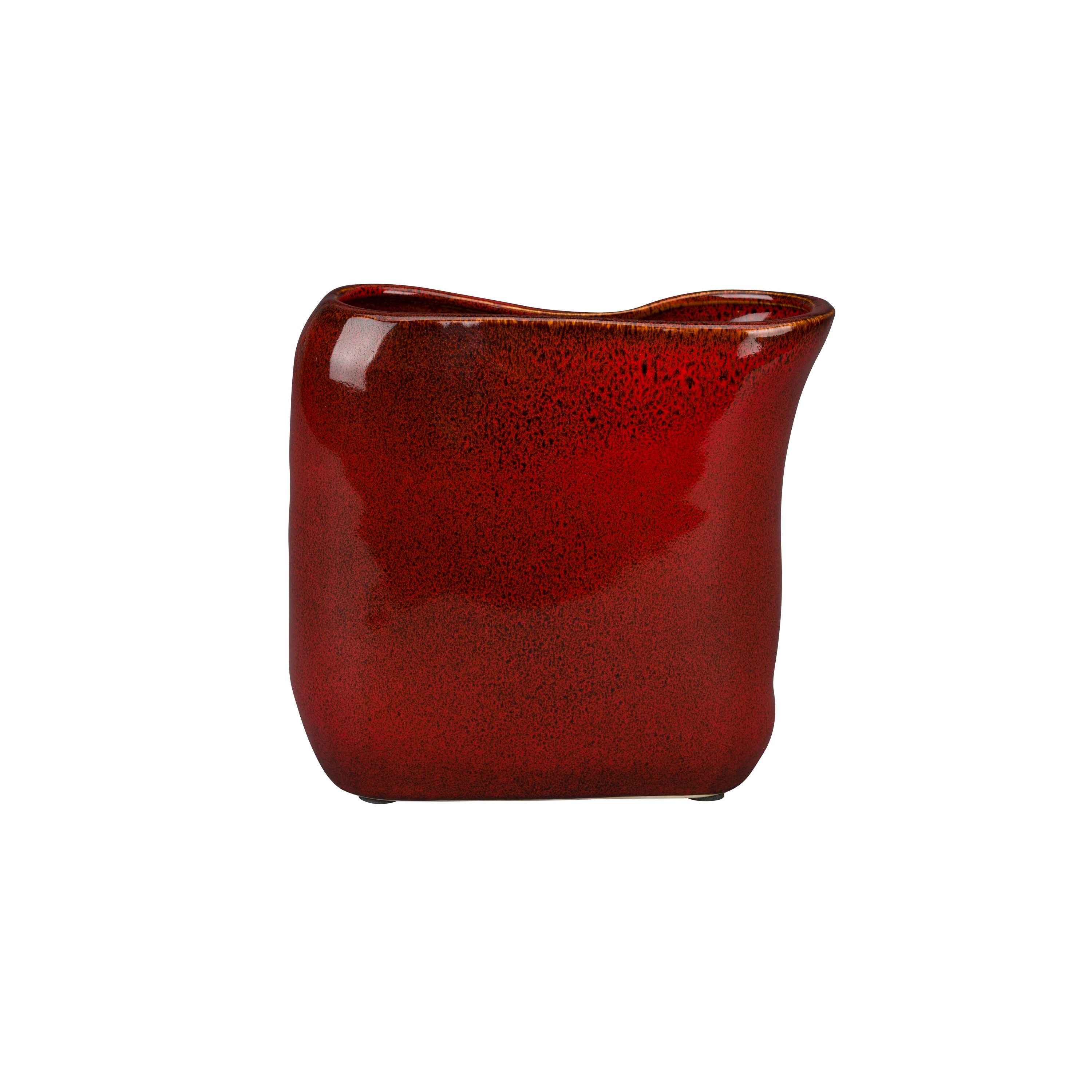 Dutchbone Edna Vaas 18 cm Rood