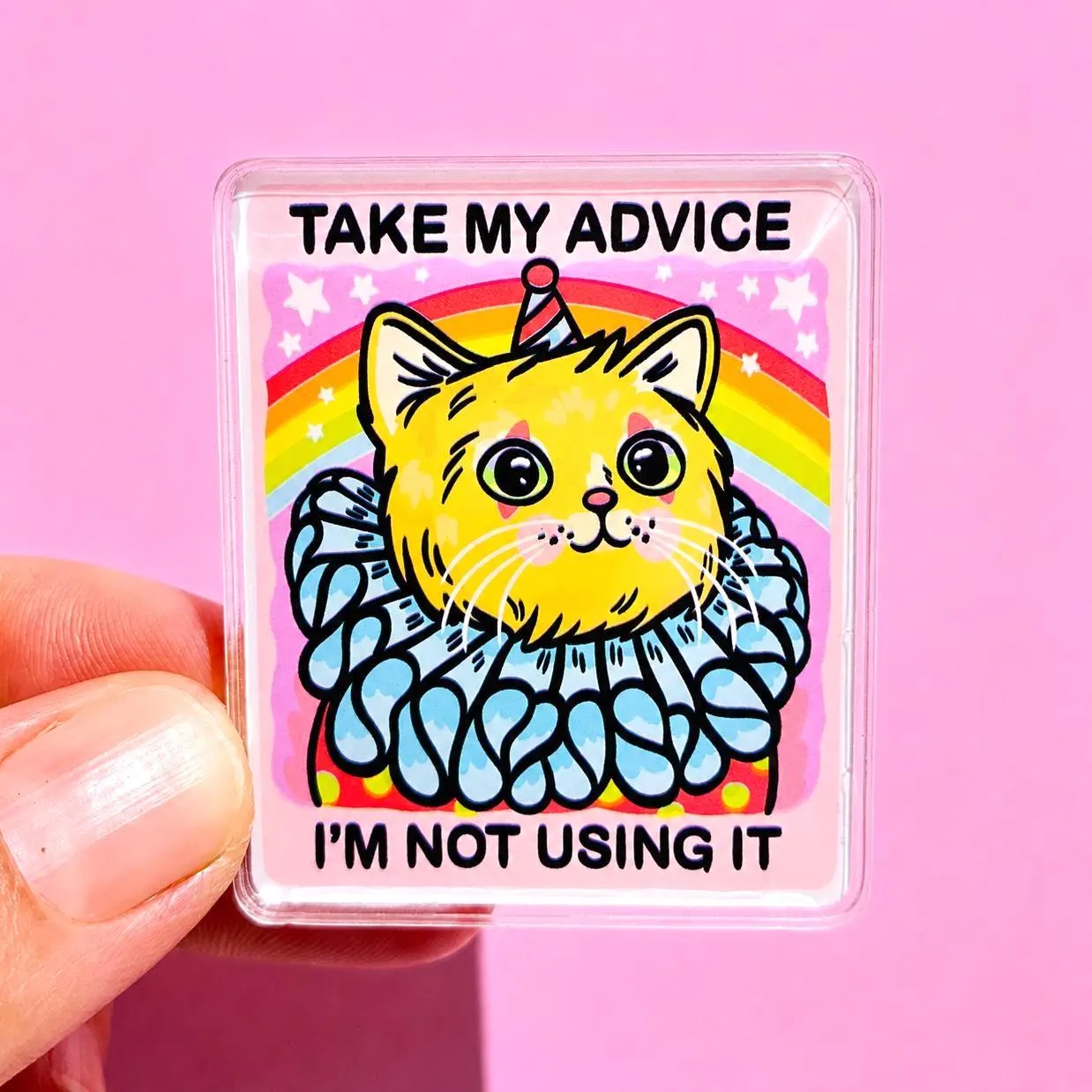 Clown Magnet Funny Cat Magnet Sarcastic Gift Idea Funny Fridge Decor Kitchen Humor Cat Lover Gift Quirky Office Decor Desk Humor Hilarious