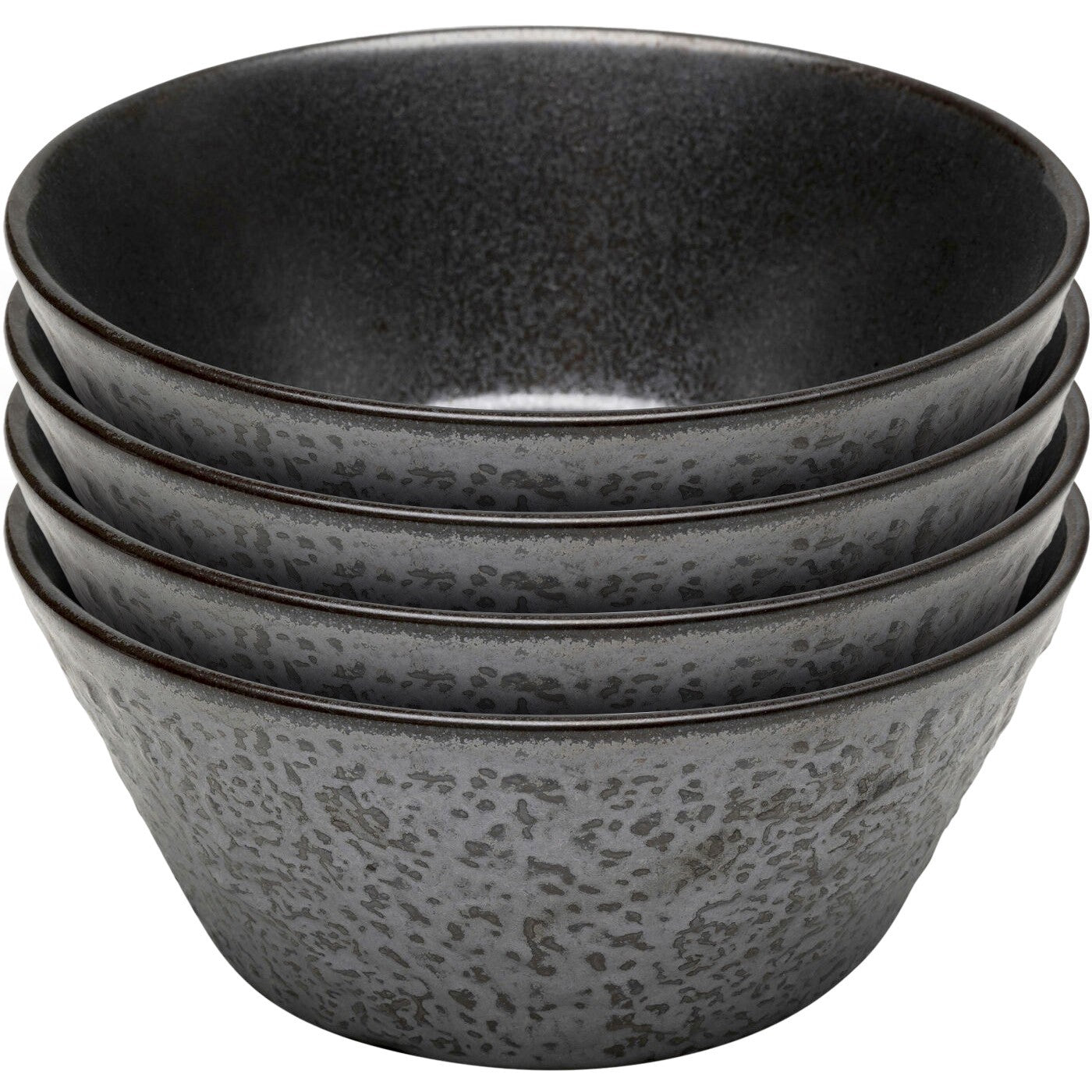 Kare Design Kommen Cosmos zwart Ø15cm (4/set)