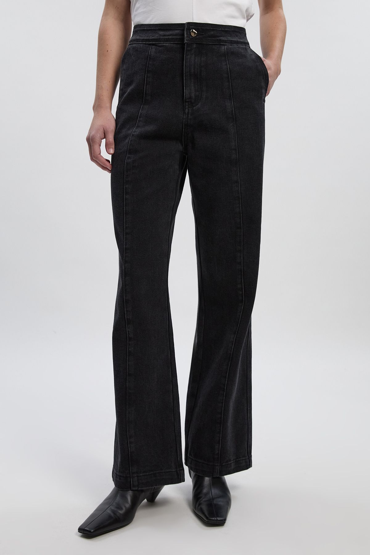 KarenMillen Denim Straight Leg Jean