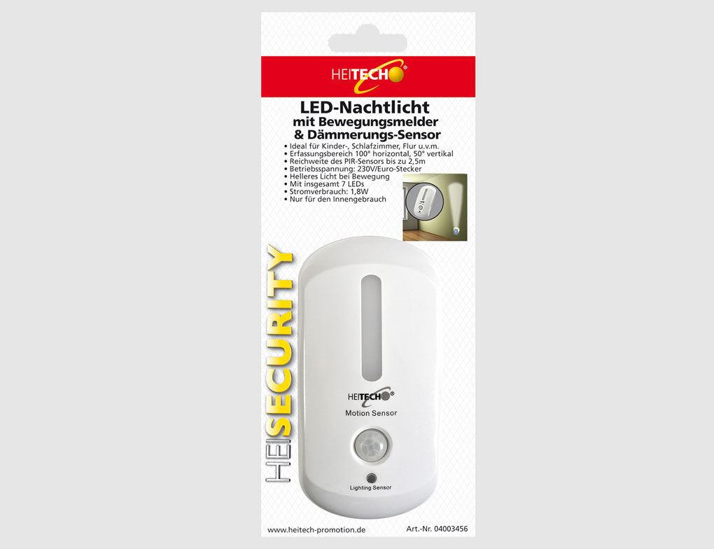 Nachtlicht LED mit Sensoren