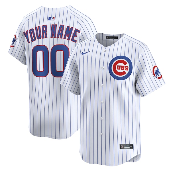 Chicago Cubs Nike Home Limited Custom Jersey - White