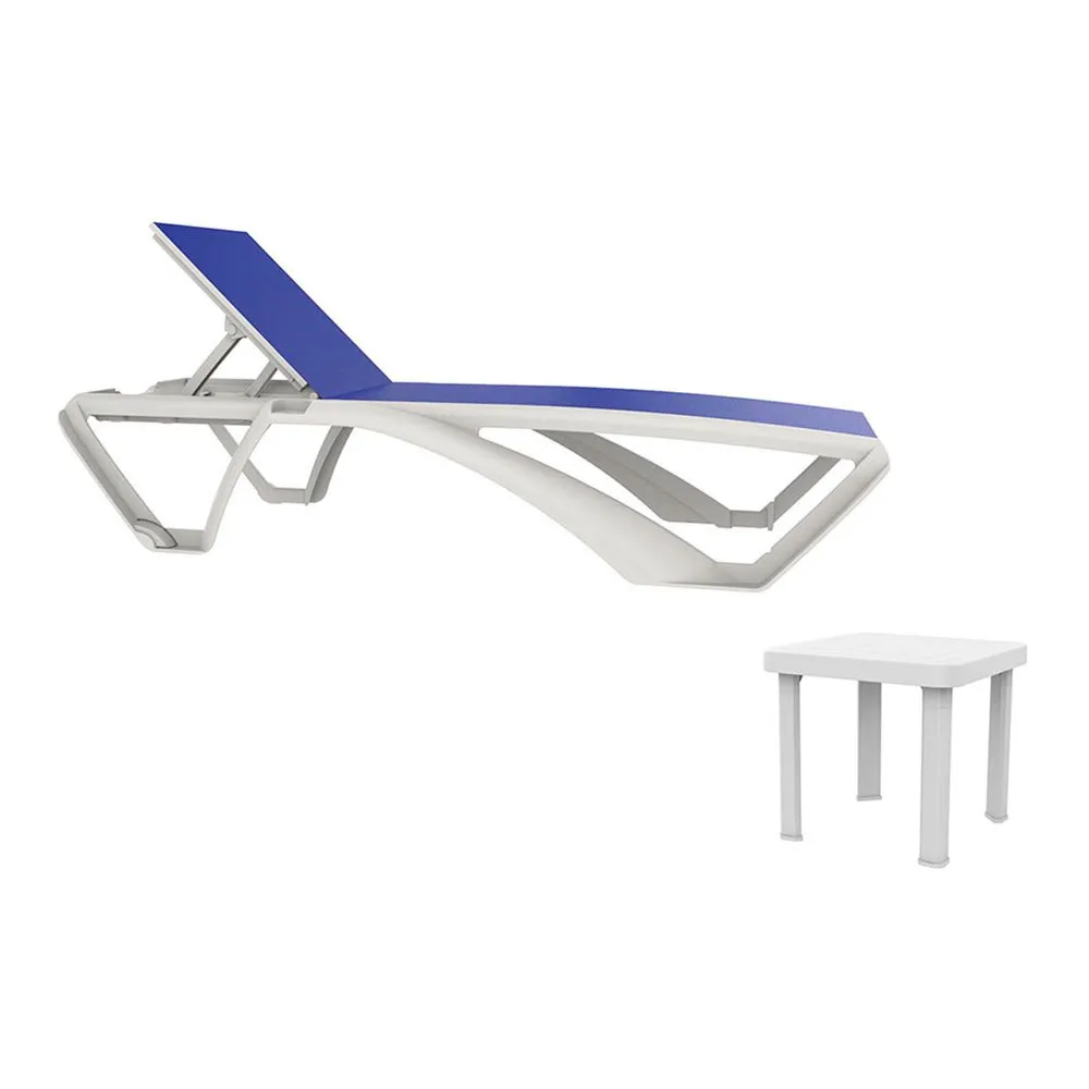 Resol Marina Club Andorra Sun Loungers And Table