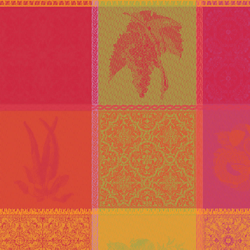 MILLE TUTTI FRUTTI SANGRIA - Serviette  pur coton multicolore 55x55
