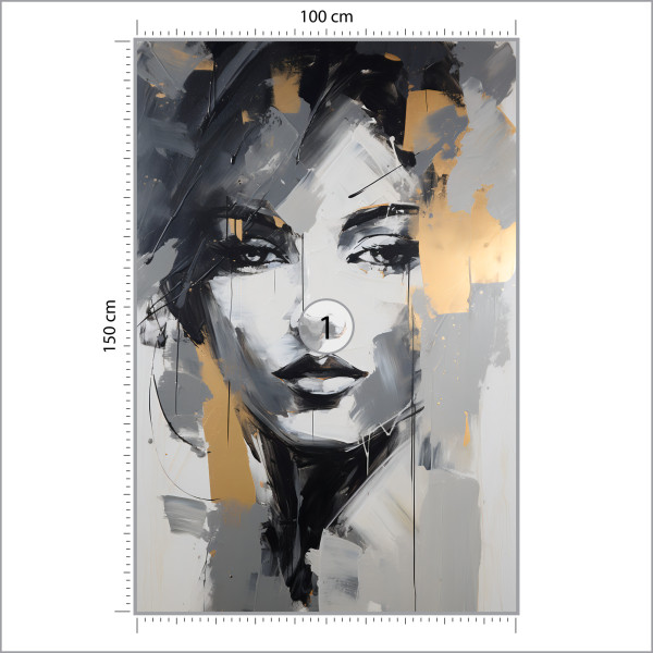 Fototapeta Zmysłowy Abstrakcyjny Portret Kobiety 100x150cm