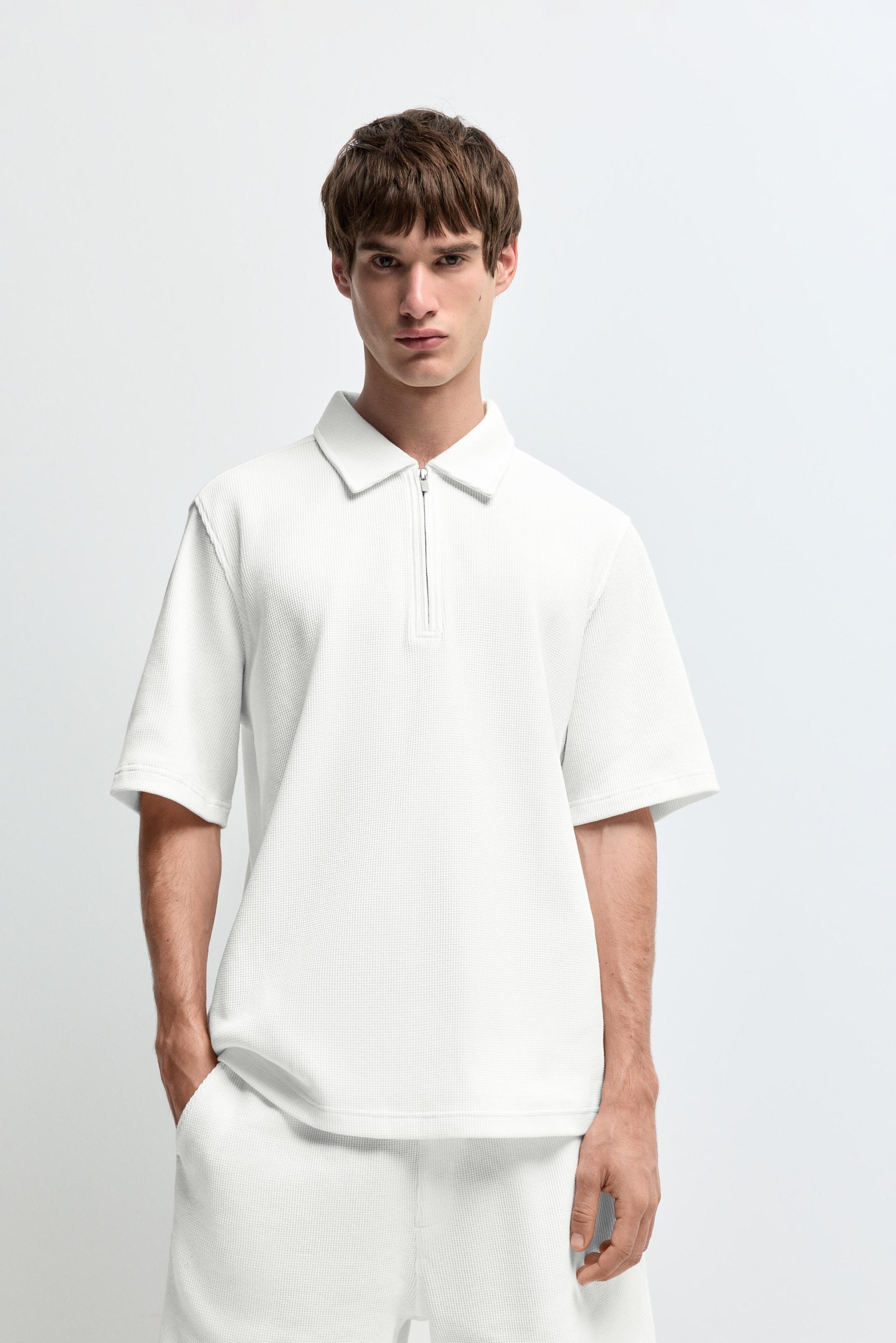 Polo textura waffle