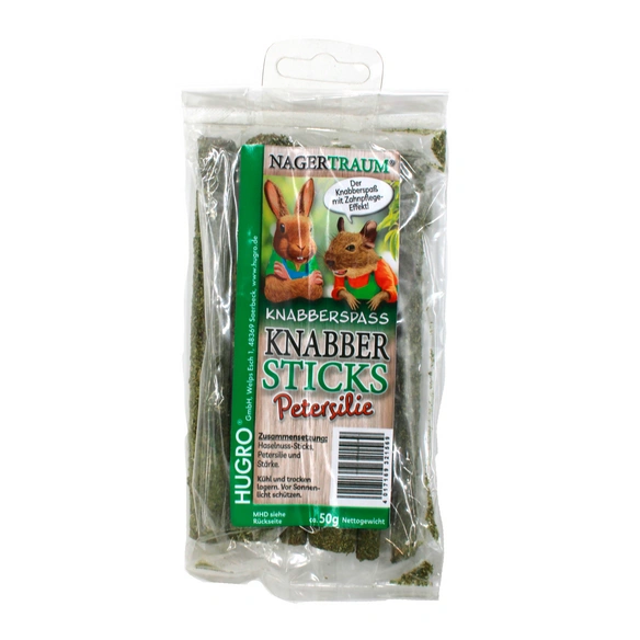 Nagersnack »Knabber-Sticks«, 50 g, Haselnuss/Petersilie