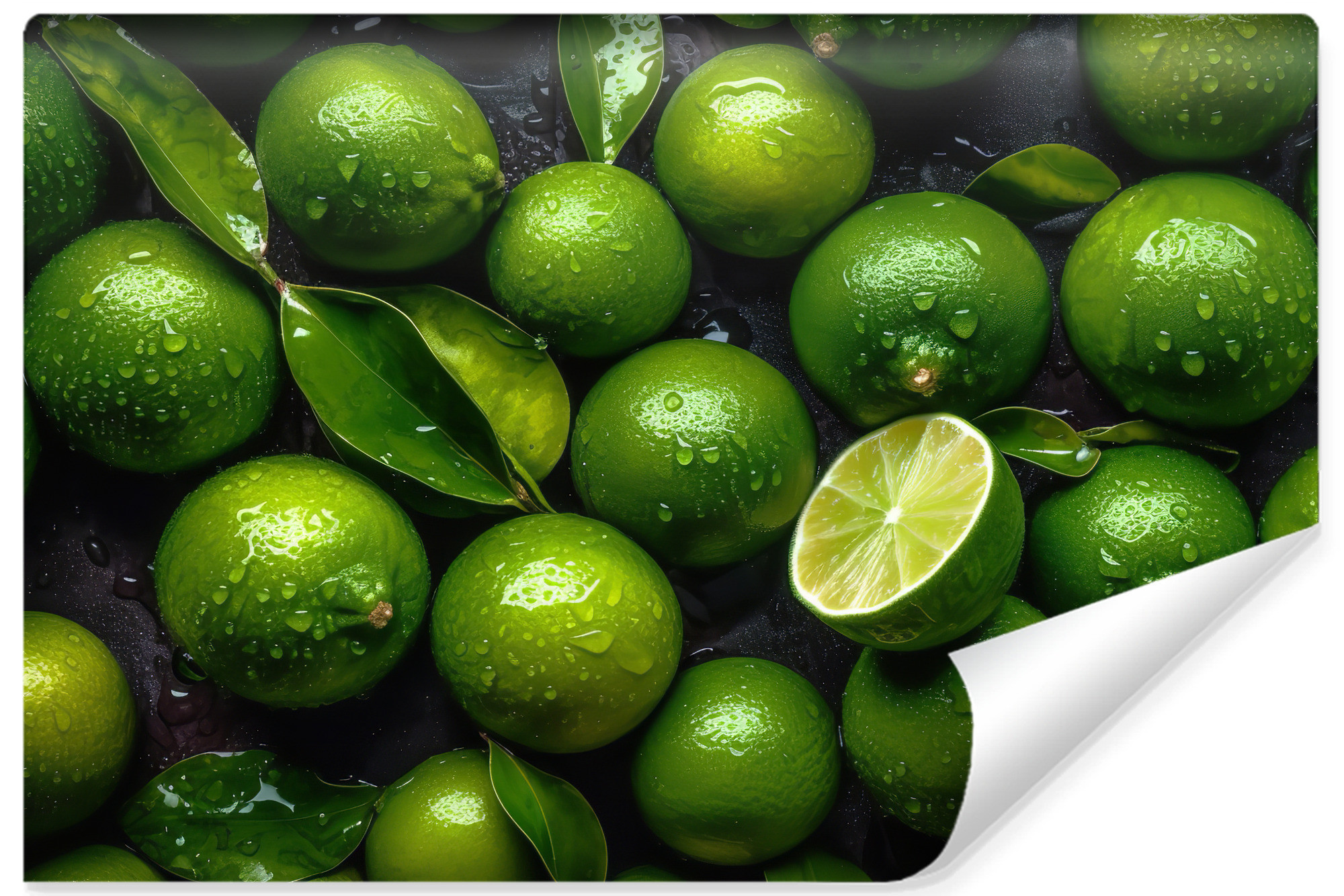 Fototapeta Do Kuchni Soczyste Limonki Abstrakcja 135x90cm