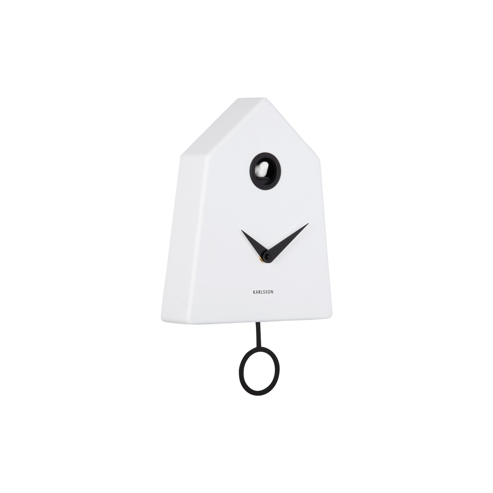 Karlsson wandklok Grafico Cuckoo - wit - 7.4x21.5x35.5cm