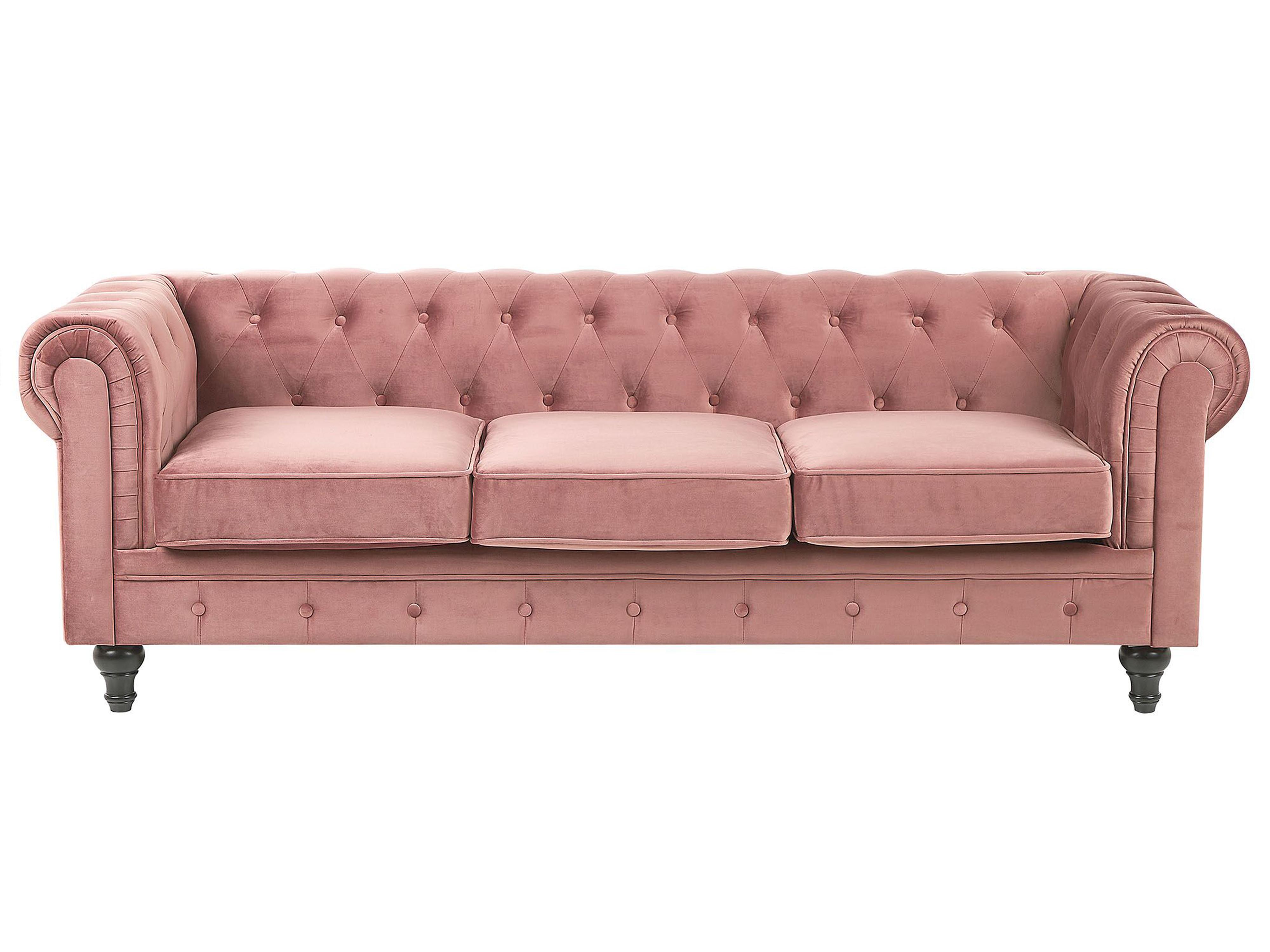 Armchair CHESTERFIELD Velvet Pink
