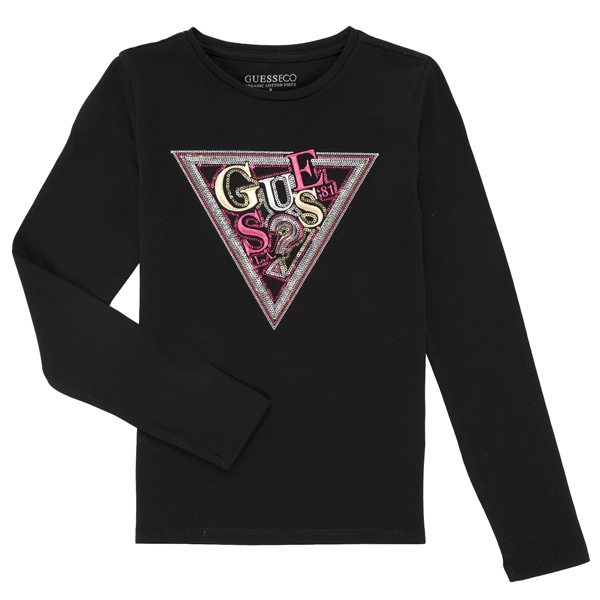 Guess - LS T-SHIRT W/SEQUINS - Black