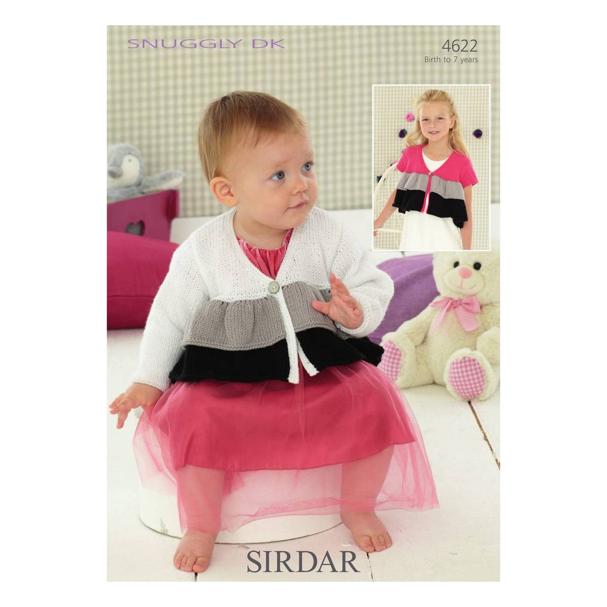 Sirdar Snuggly DK Girls' Cardigans Digital Pattern 4622