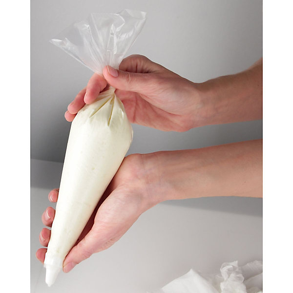 Lot de 20 poches à douille jetables et 3 embouts plastique réemployables 32 cm Zenker Smart Pastry
