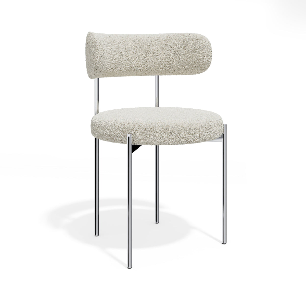 Premium Interiors - Set van 2 stoelen MUSE - krul crème 52cm