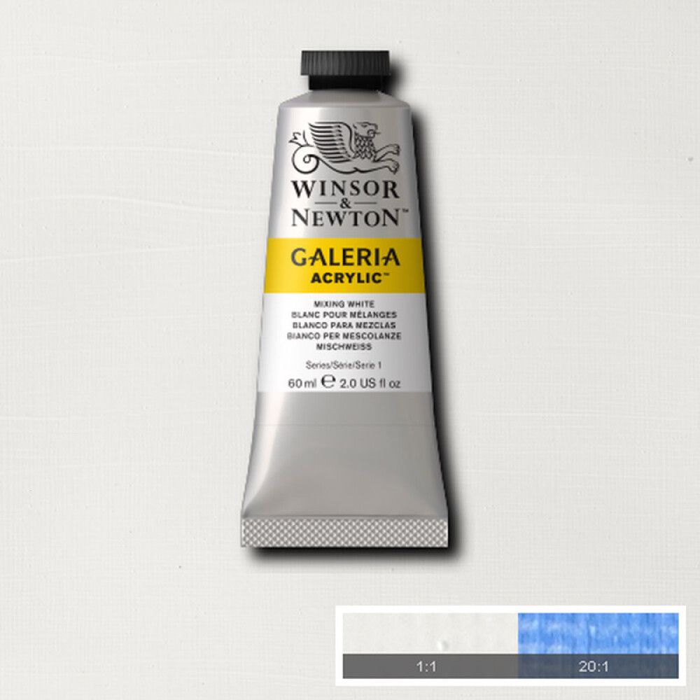 AKRYLFARGE W&N GALERIA NR 415 HVIT FOR BLANDINGER 60ML