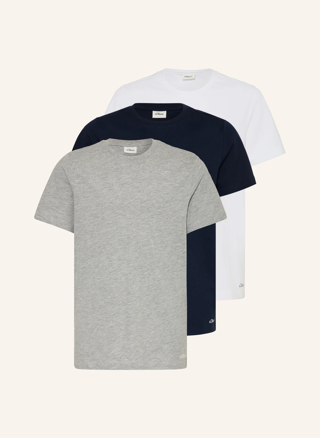 s.Oliver RED 3er-Pack T-Shirts