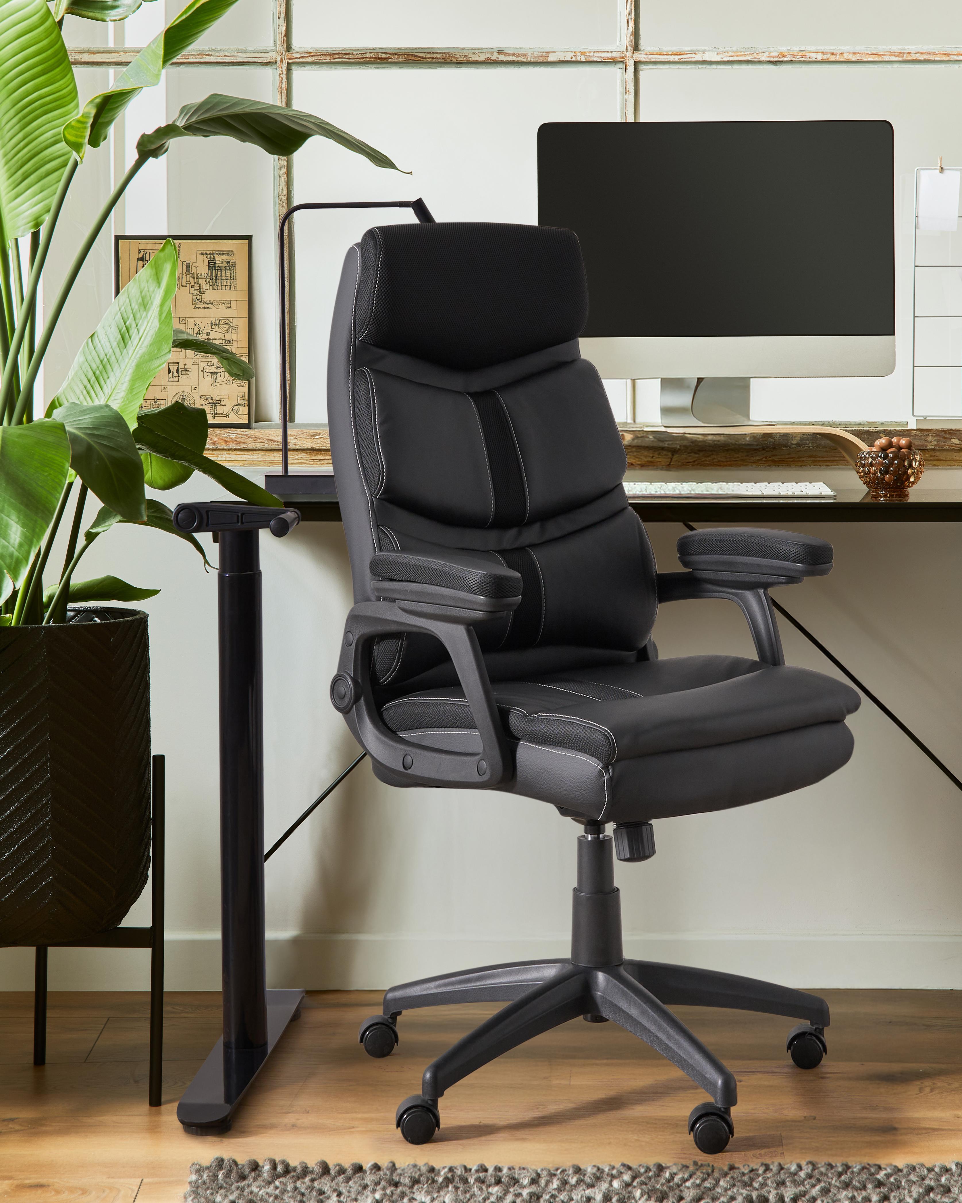 Executive Chair RULER Faux Leather Black