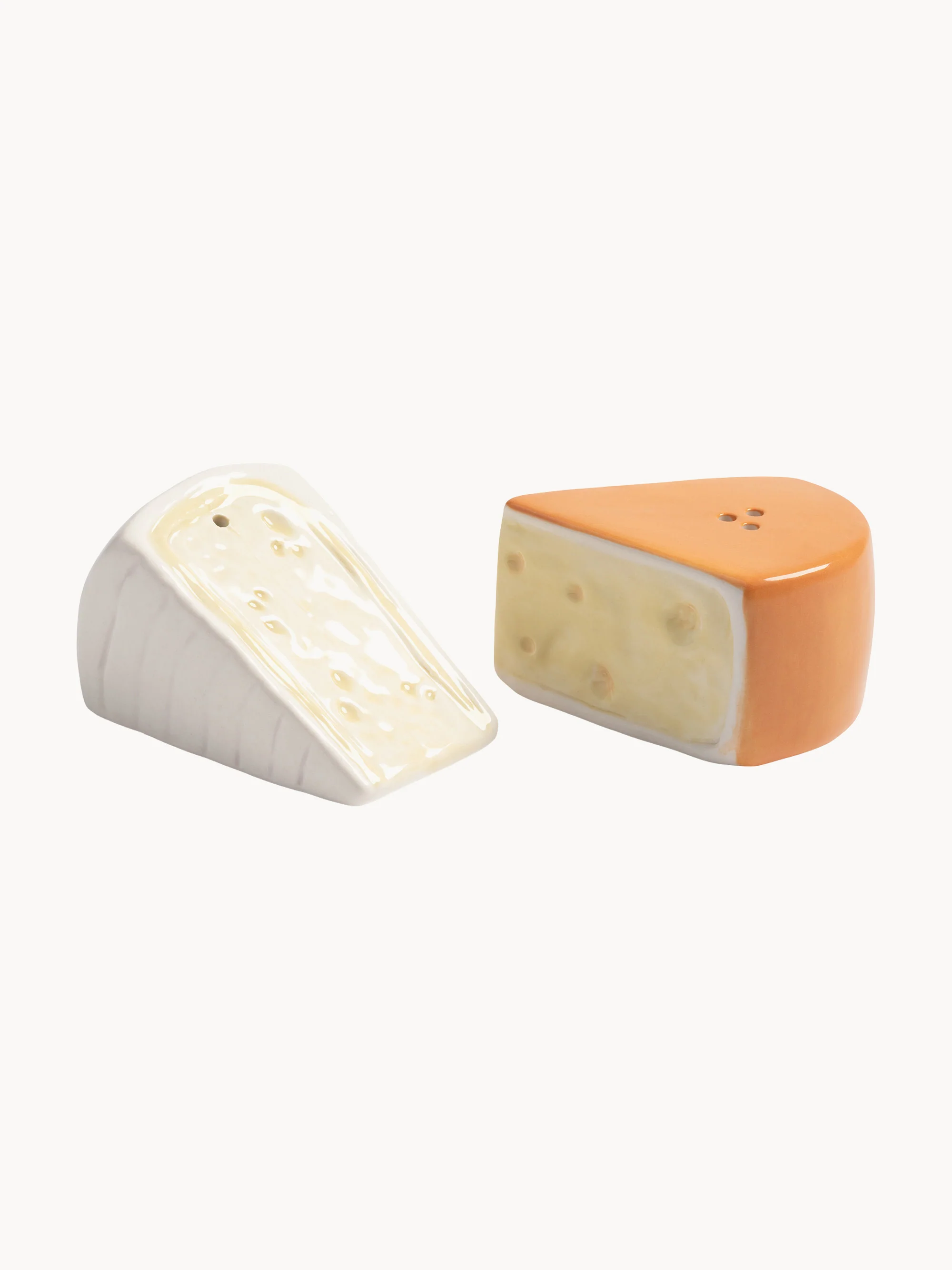 Handgefertigte Salz- und Pfefferstreuer Cheese, 2er-Set