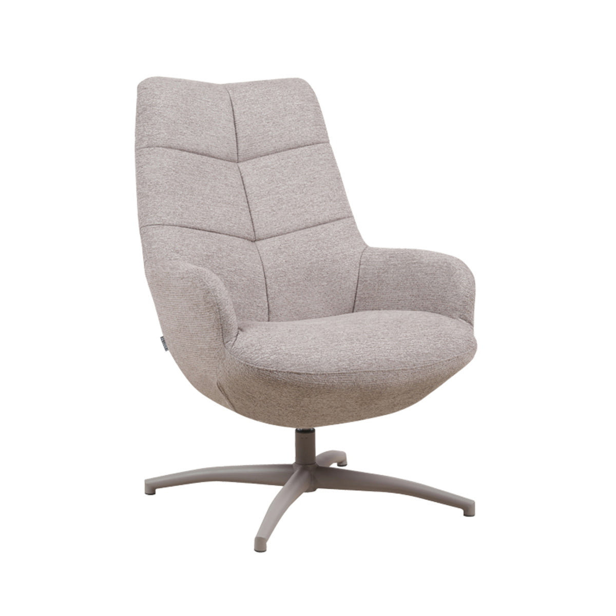 LABEL51 Draaifauteuil Winston - Taupe - 73x82x106cm
