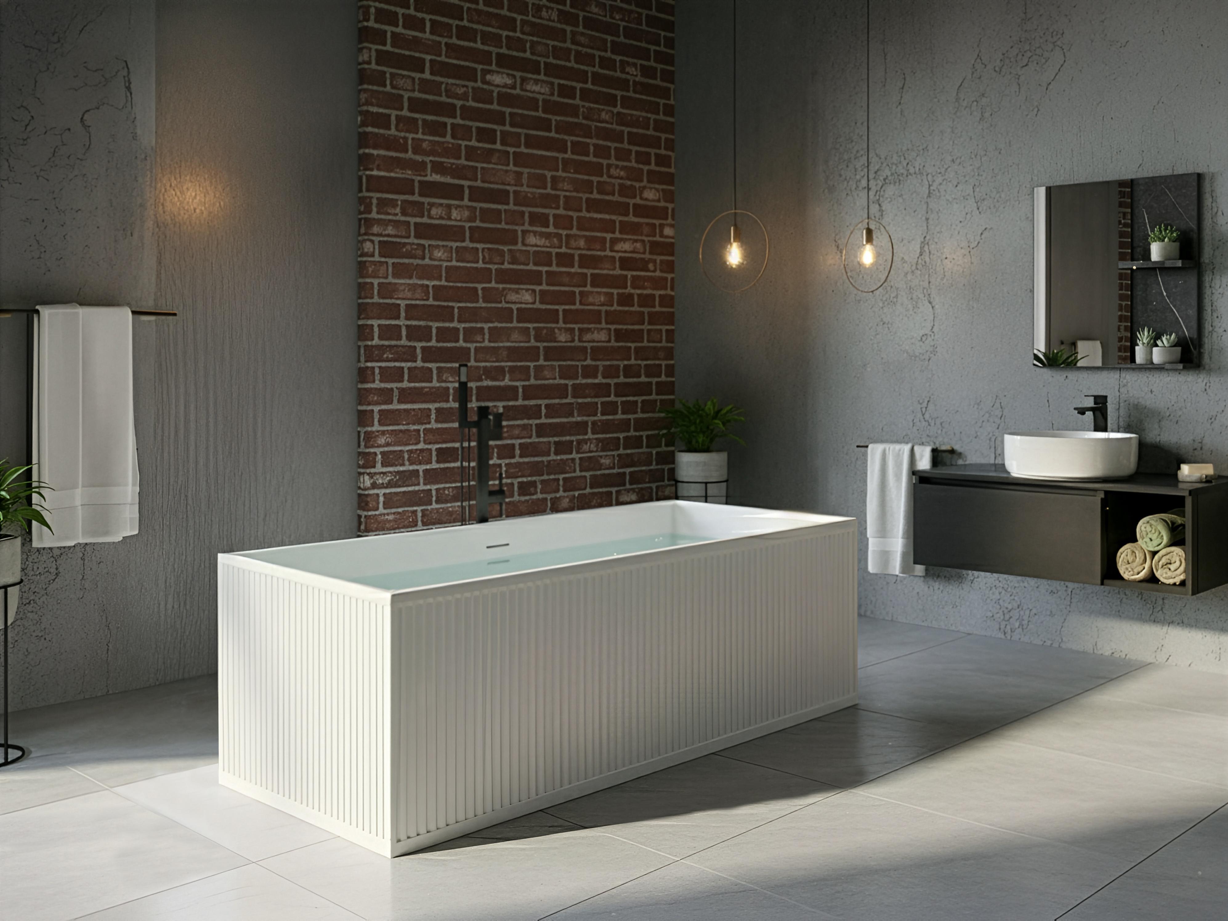Freestanding Bathtub SERENA 1700 x 800 mm White