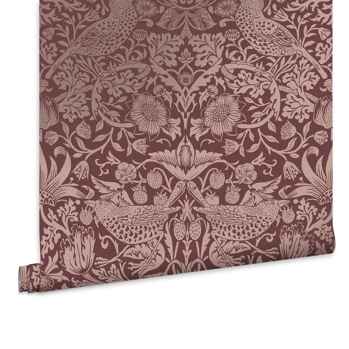 William Morris at Home Vliesbehang Strawberry Thief Fibrous - 10mx52cm