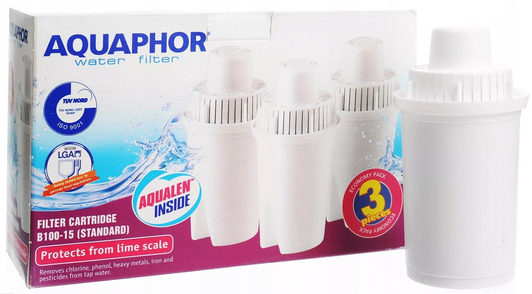 Wkład filtrujący Aquaphor B100-15 Standard 3sztuki